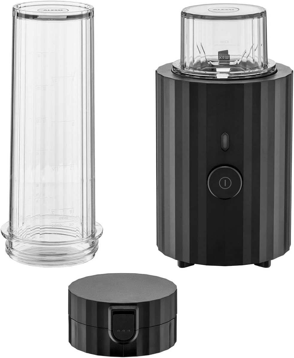 Alessi Plissé MDL17 B - Design Persönlicher Mixer, aus Thermoplastischem Harz, mit Behälter und Mini