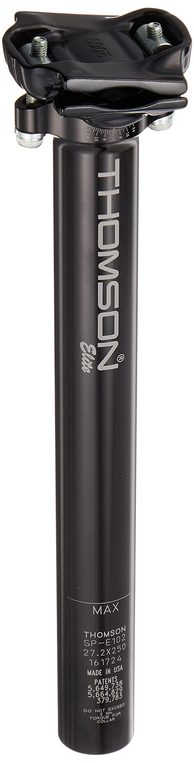 Thomson Bike Products inc Unisex – Erwachsene Patentsattelstütze Elite Ø 31,6mm Schwarz, Ø 31,6mm Sc