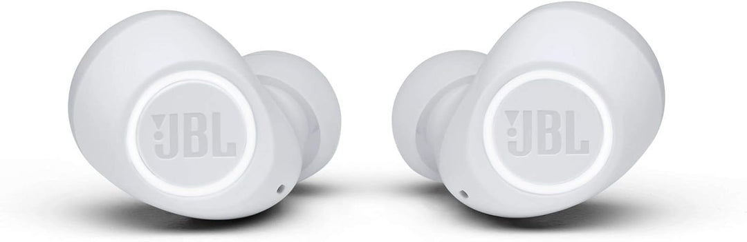 JBL Free II Wasserdichte True-Wireless In-Ear-Sport-Kopfhörer in Weiss – Musik Streaming bis zu 24 S