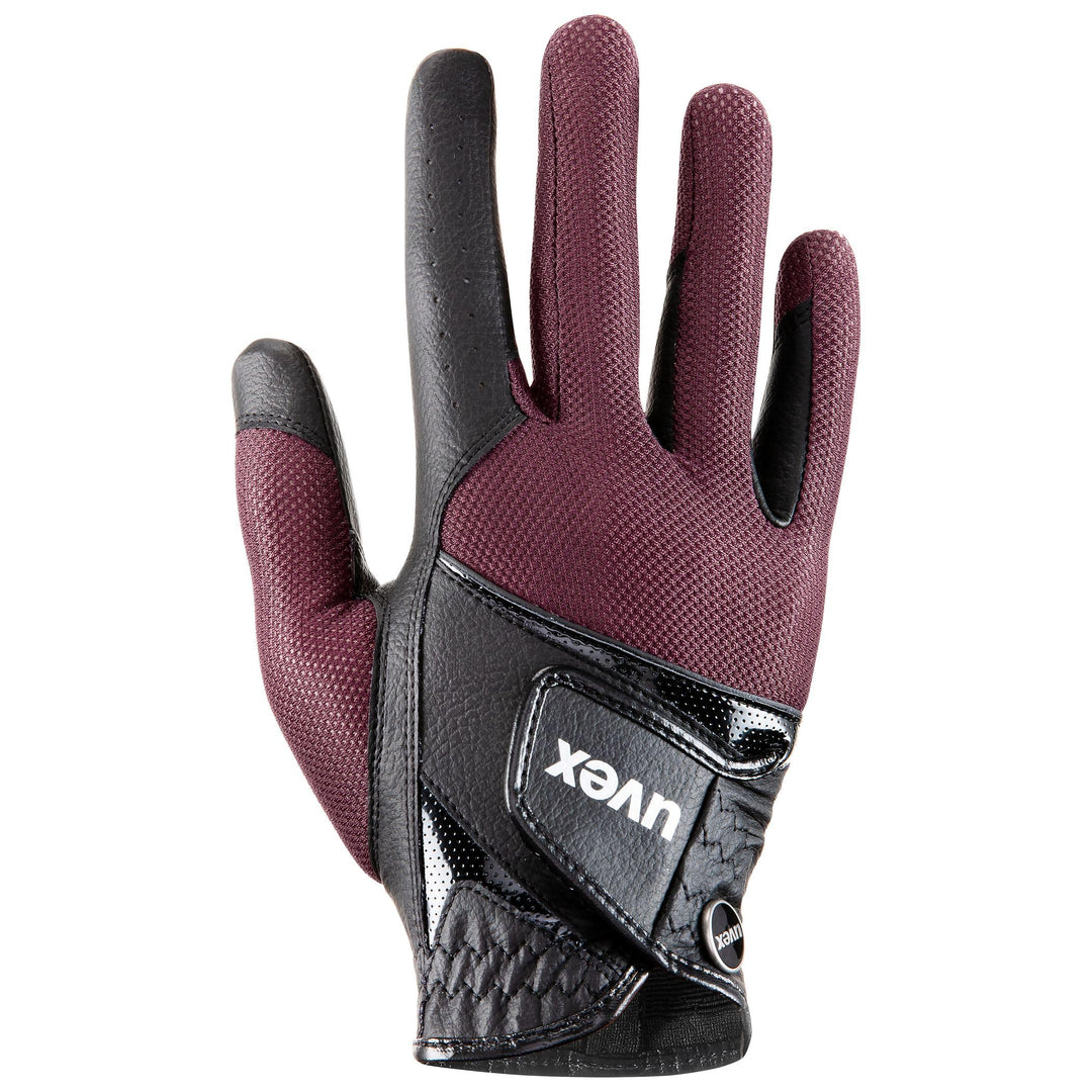 Uvex Unisex – Erwachsene Sumair Reithandschuhe 8.5 black-burgundy, 8.5 black-burgundy