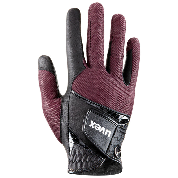 Uvex Unisex – Erwachsene Sumair Reithandschuhe 8.5 black-burgundy, 8.5 black-burgundy