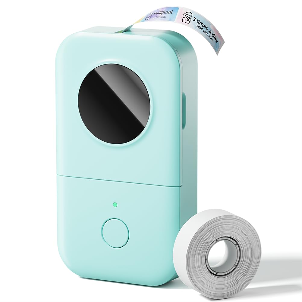 Phomemo D30 Etikettendrucker, Mini Bluetooth Etikettiergerät Tragbarer beschriftungsgerät Selbstkleb