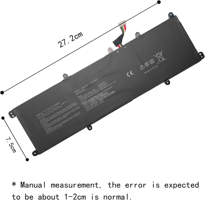 C31N1622 31CP5/70/81 Laptop Batterie Ersatz für Asus ZenBooK UX3430UA UX530UQ UX530UX UX430UA UX430U