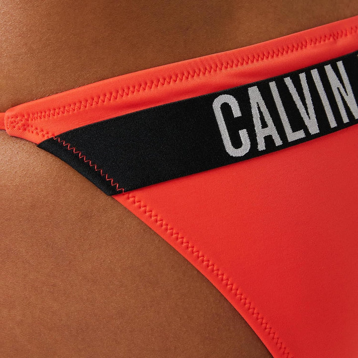 Calvin Klein Damen String Side Tie String-Seitenschnürung S Orange (Bright Vermillion), S Orange (Br