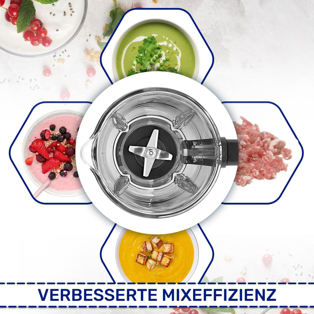 MONTERAL Mixer Messer Block mit Originalcode FS-1000050213 für WMF Kult Pro Kult X - Garantie 10 Jah