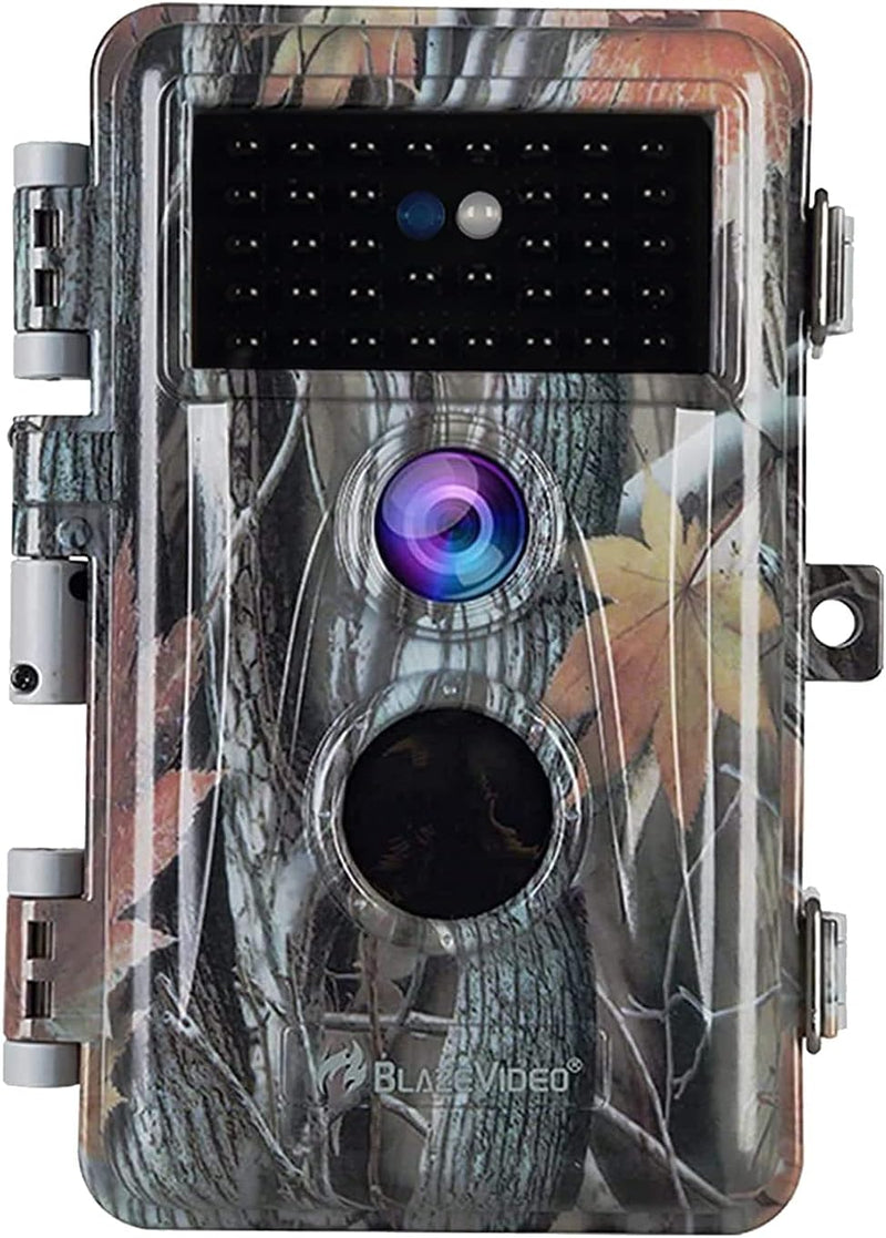 BlazeVideo 32MP Wildkamera Nachtsichtkamera Wildtier Kamera mit 1296P H.264 MPV Video, Bewegungmelde