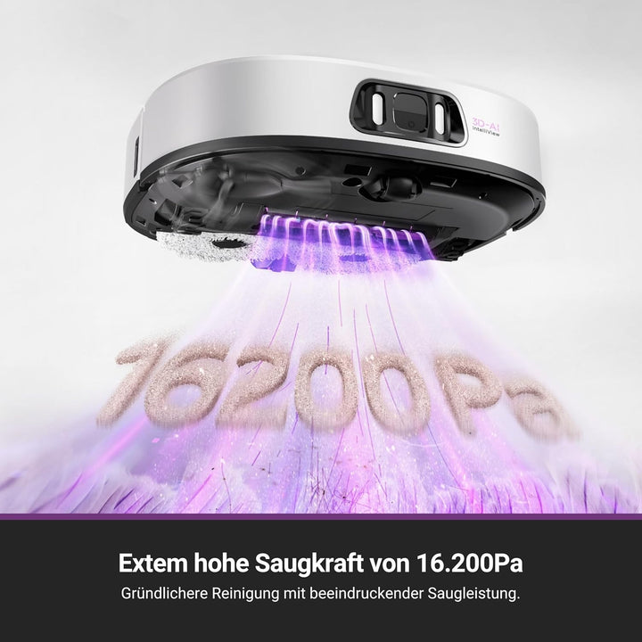 Eureka J15 Pro Ultra Saug- & Wischroboter + All-in-One-Station (Selbstreinigung, 16200Pa, LDS Naviga