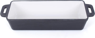 Echtwerk Brotback/Auflaufform aus Gusseisen, Bräter ohne Deckel, Kastenform, Traditioneller Brotkast