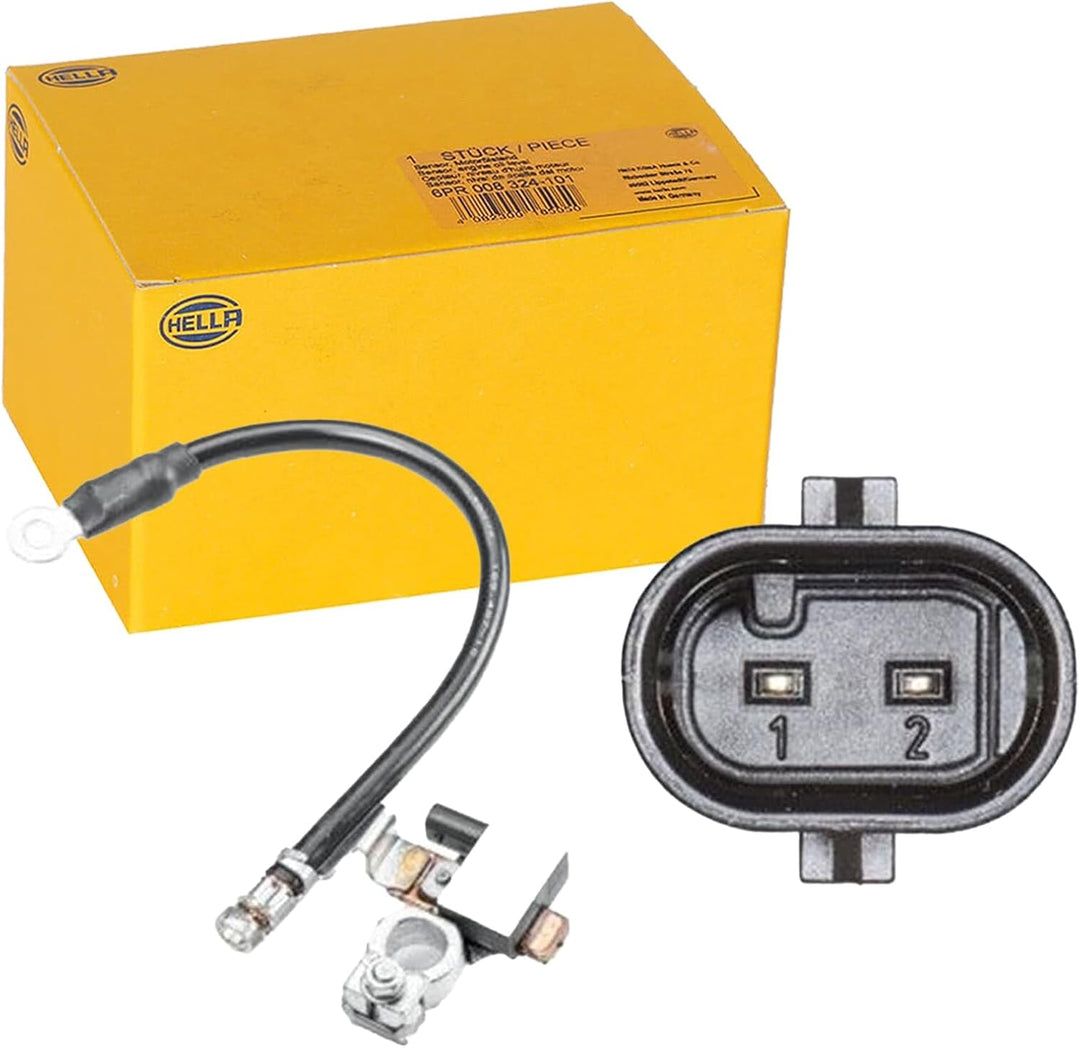 HELLA 6PK 011 190-901 Sensor, Batteriemanagement - 12V - geschraubt - Kabel: 280mm