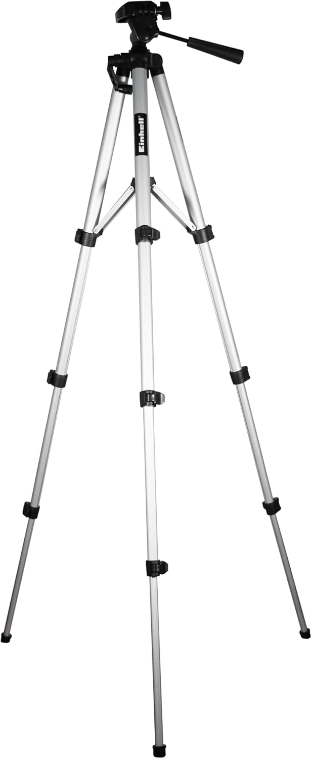 Original Einhell Teleskop Stativ Tripod (passend für Lasernivelliergerät und Kreuzlinienlaser, Arbei