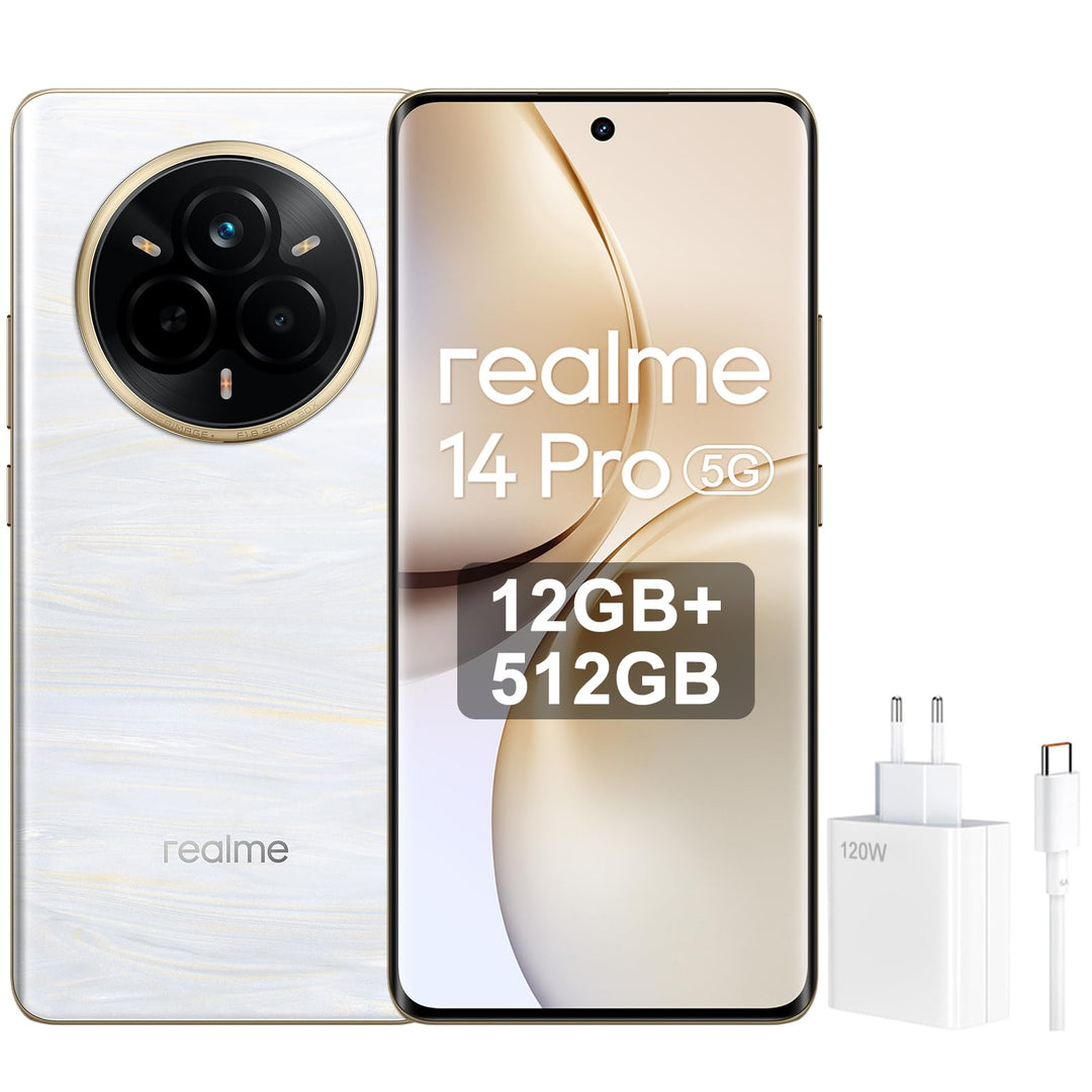 realme 14 Pro 5G Smartphone | 12GB RAM 512GB Speicher | 50MP Kamera | 120Hz OLED Display | 6000mAh A