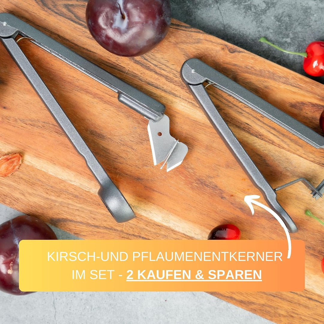 Thiru Premium Pflaumenentsteiner - Robuste Edelstahlklingen - Made in Germany - inkl. E-Book mit 25