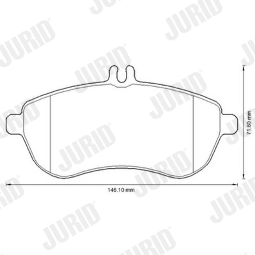 Jurid 573257JC Jurid WHITE Bremsbelagsatz, Scheibenbremse