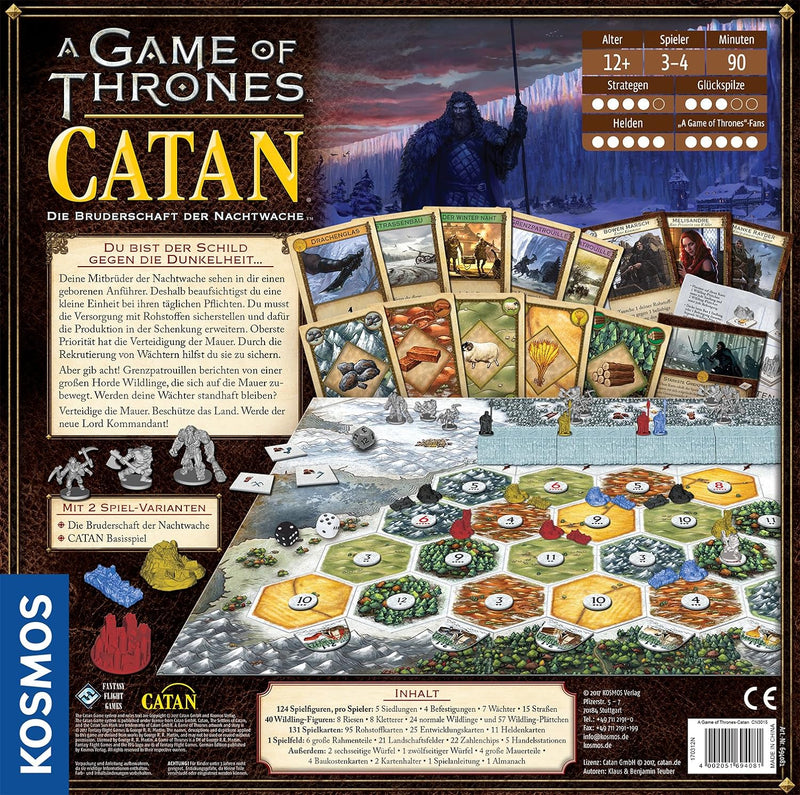 KOSMOS 694081 CATAN - A Game of Thrones, eigenständiges Spiel, deutsche Version, Gesellschaftsspiel