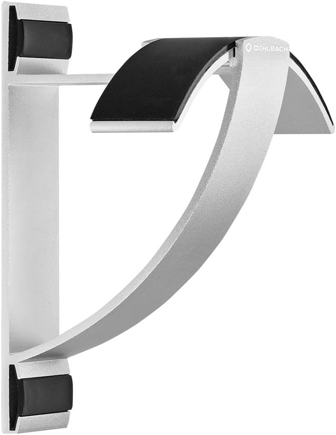 Oehlbach Alu Style W1 - Wandhalterung für Kopfhörer - eloxiertes Aluminium - Schnelle Wandmontage &amp;