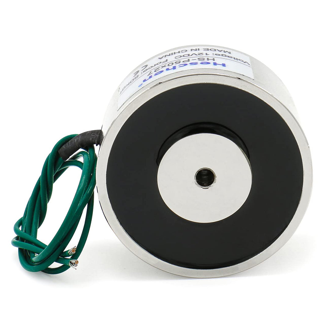 Heschen Elektromagnet P50/27, Aussendurchmesser: 50 mm, DC 12 V, 50 kg