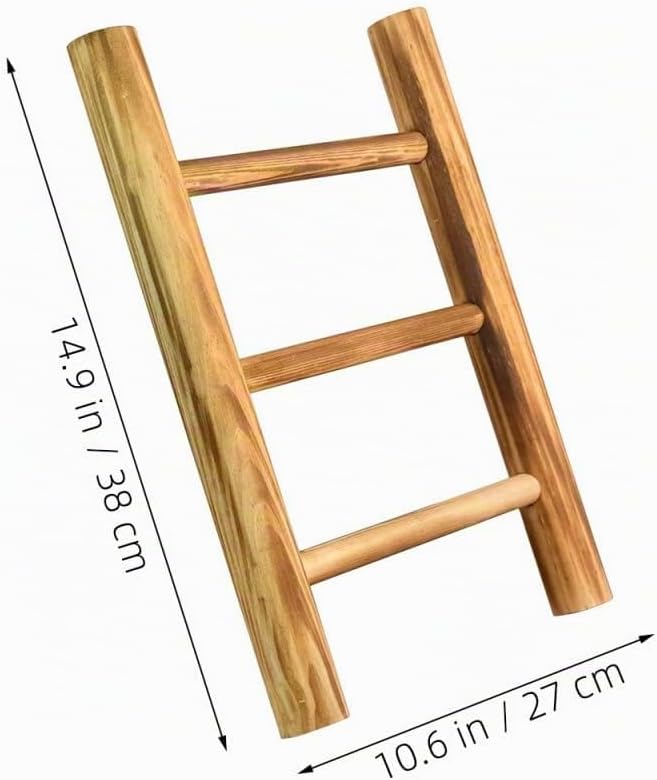 Zerodeko Rustikale Handtuchleiter Dekorative Kleiner Leiter im Landhausstil als Handtuchhalter und A