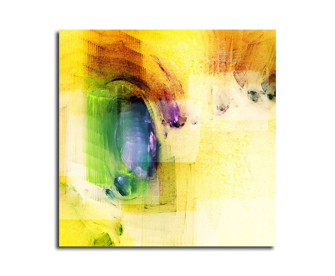Paul Sinus Art Fremde Sehnsucht - Abstrakt303_60x60cm Bild auf Leinwand Abstraktes Motiv quadratisch
