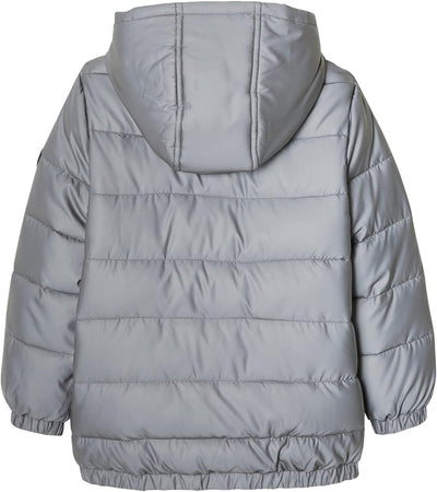 VERTBAUDET Warme Jungen Steppjacke mit Recycling-Wattierung 140 Grau, 140 Grau