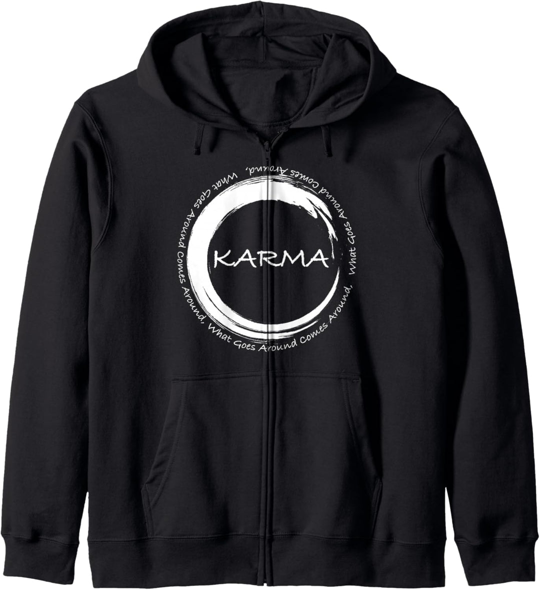 Karma T-shirt What Goes Around Comes Around Lustiges Karma-T-Shirt Kapuzenjacke