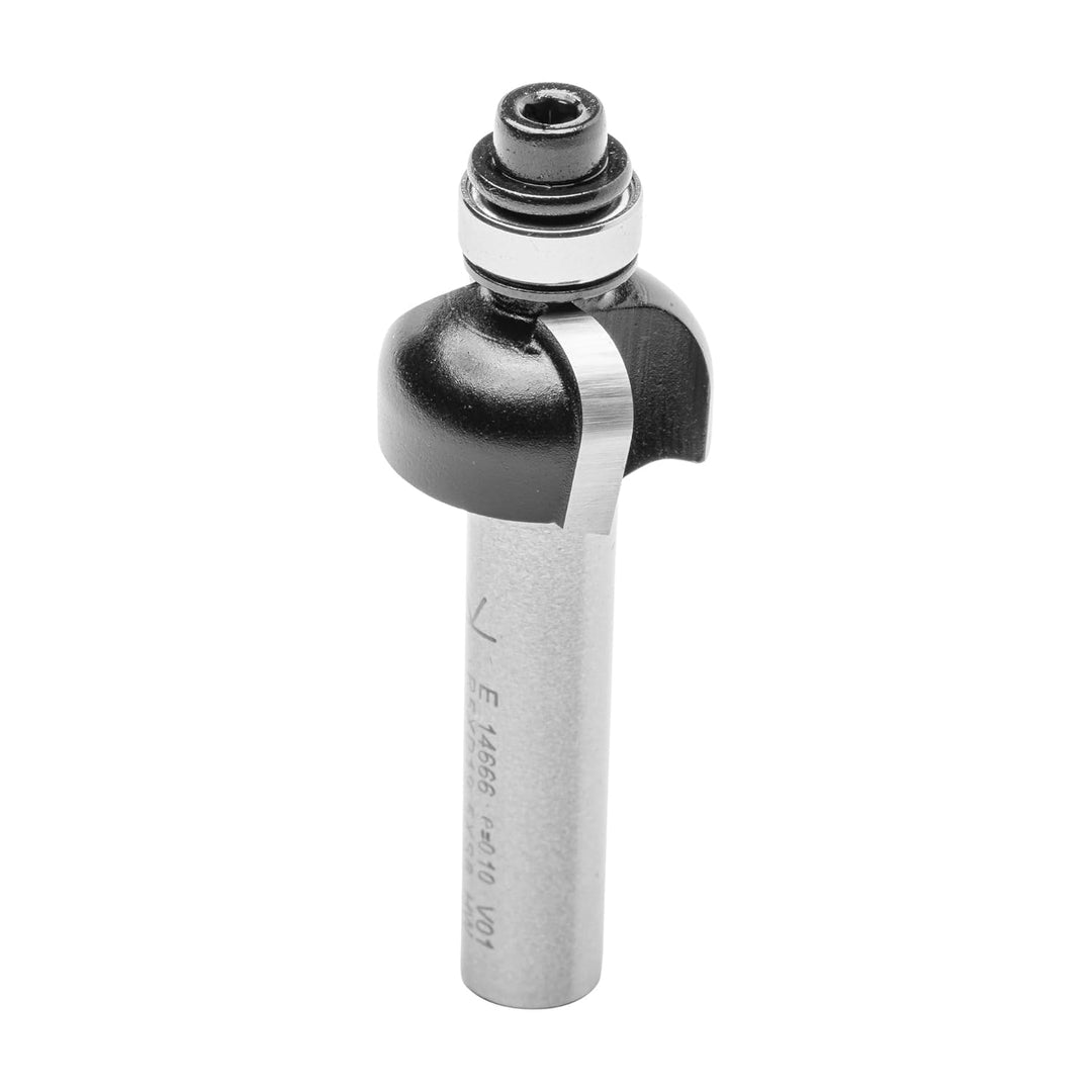 ENT 14666 Hohlkehlfräser HW, Schaft (S) 8 mm, Durchmesser (D) 19,5 mm, NL 9,5 mm, R 5 mm, SL 32 mm,
