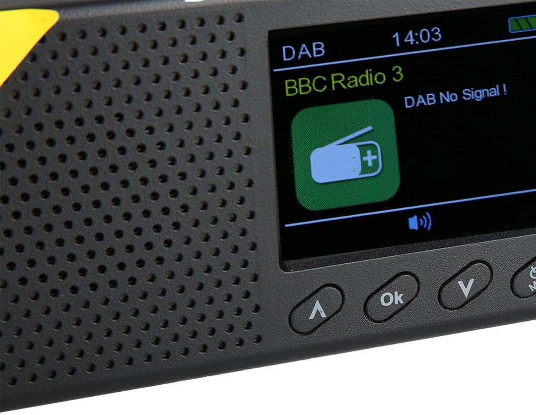 Tragbares Radio, FM DAB DAB + 2,4-Zoll-LCD-Display, Digitalradio, Kabelloses Bluetooth-Stereoradio,