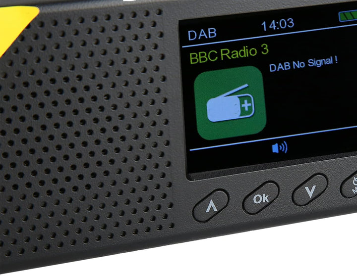Tragbares Radio, FM DAB DAB + 2,4-Zoll-LCD-Display, Digitalradio, Kabelloses Bluetooth-Stereoradio,