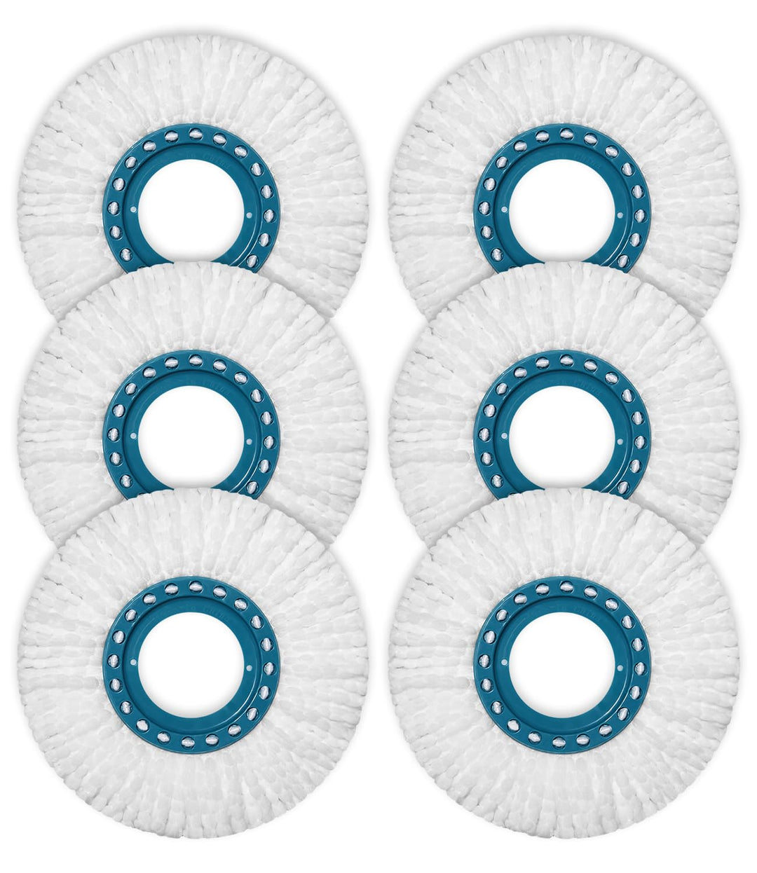 LEAZZLE 6 Stück Ersatzkopf für Clean Twist Disc Mop Micro Set,für Bodenwischer Ersatzbezug/wischmopp