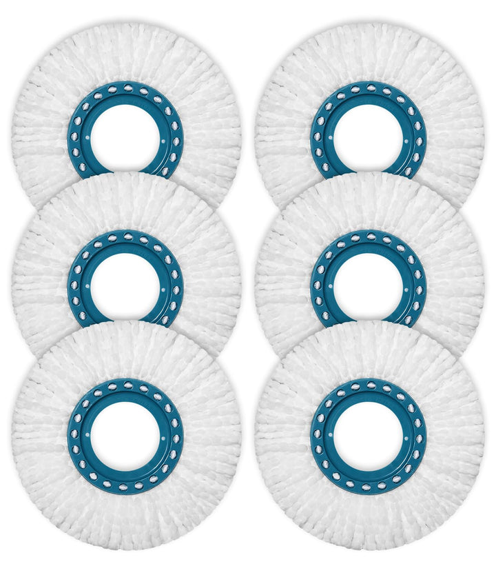 LEAZZLE 6 Stück Ersatzkopf für Clean Twist Disc Mop Micro Set,für Bodenwischer Ersatzbezug/wischmopp