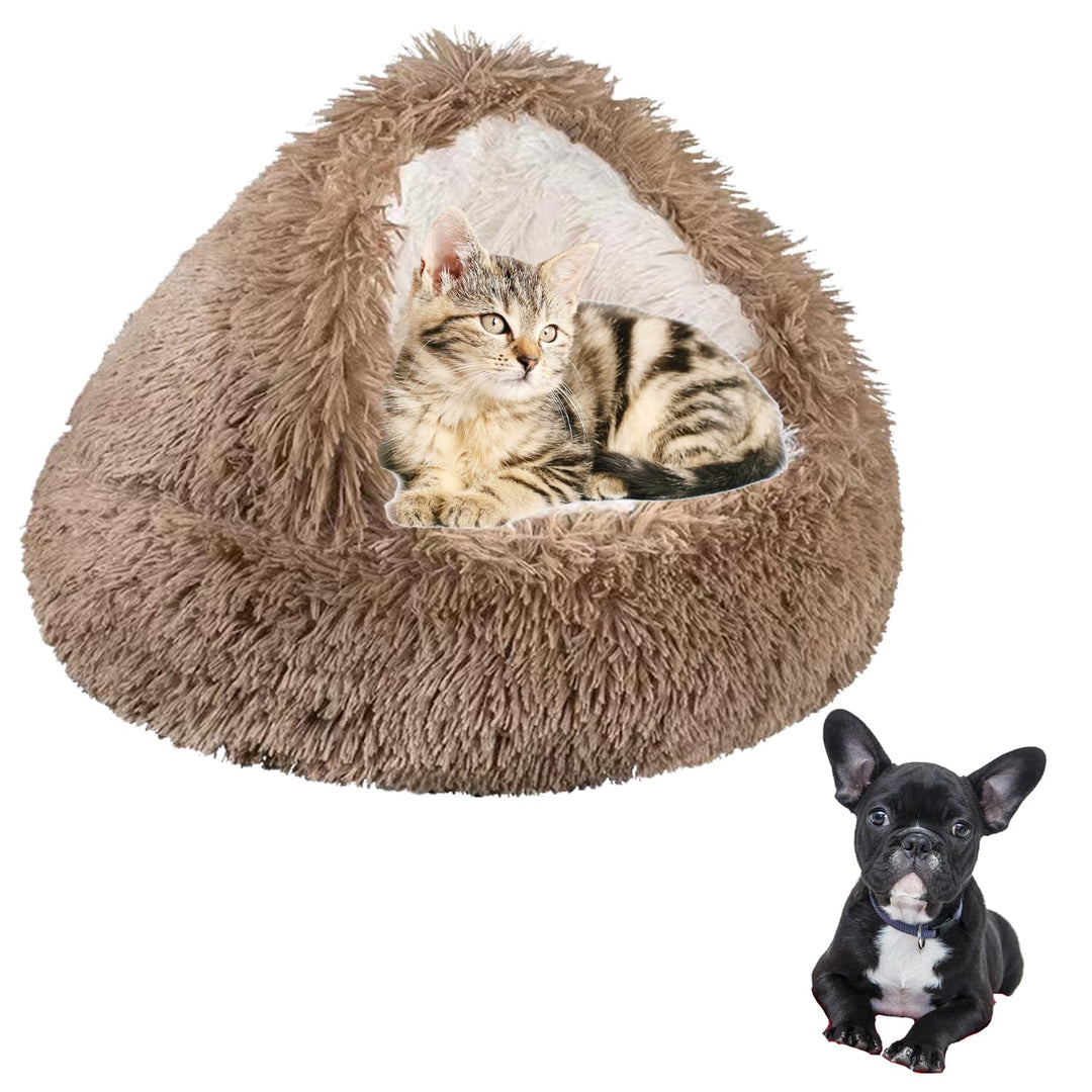 Flauschig Hundebett Muschelform Katzenbett Warm Tierbett Haustierbett Waschbar Hundesofa Katzensofa