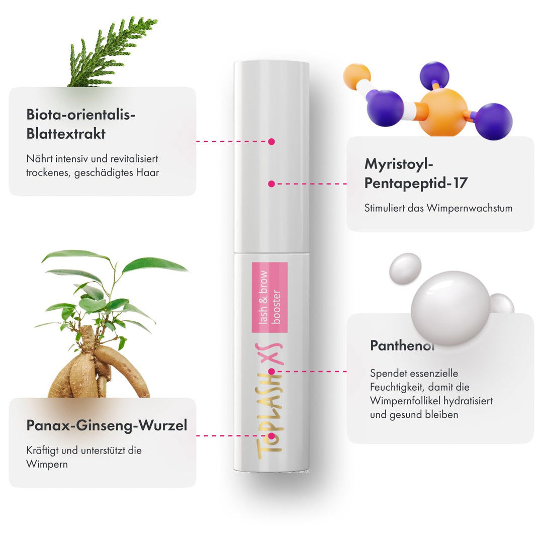 Wimpernwachstumsserum - Wimpern und Augenbrauenwachstumsserum für längere dickere vollere Wimpern -
