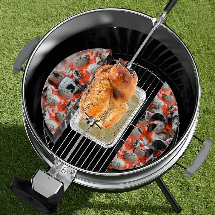 onlyfire Edelstahl Kohlekorb 2er Set, Holzkohlekörbe für Kugelgrill, Charcoal Grills, Kettle Grills,