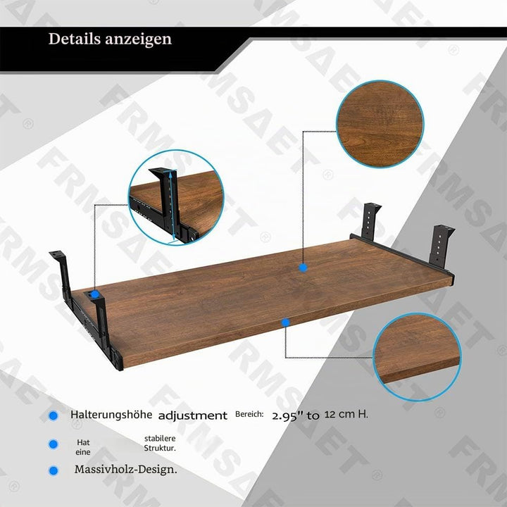 FRMSAET Möbelzubehör Büroproduktanzüge Hardware 53 cm / 60 cm / 76 cm Tastatur Schubladenfach Holzha