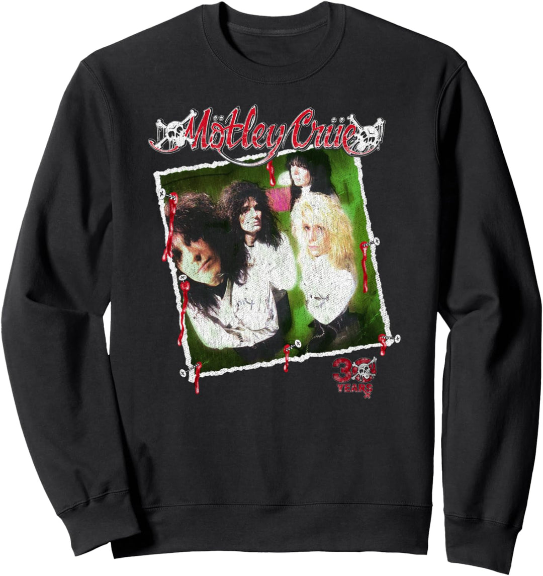 Mötley Crüe – Retro Vintage 30 Years Dr. Feelgood Photo Sweatshirt