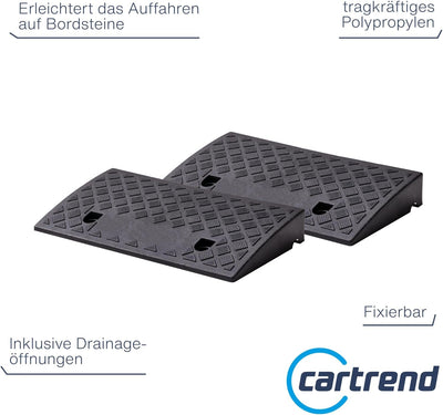 Cartrend 10646 2er-Set Plastikrampen Auto, Motorrad, Rollstuhl, Walker,