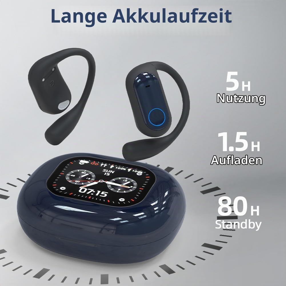 AI Übersetzer Kopfhörer, Echtzeit Übersetzungskopfhörer 144 Sprachen, Translation Earbuds Bluetooth