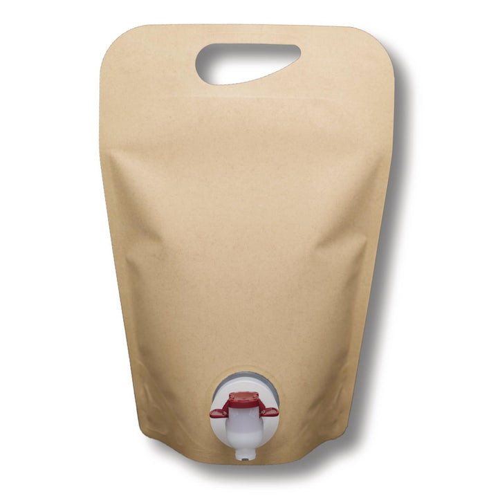 AGRI plus Standbeutel 20 Stück 3,0 Liter braun | Anzahl und Grösse wählbar | Bag in Box Beutel 0,75-