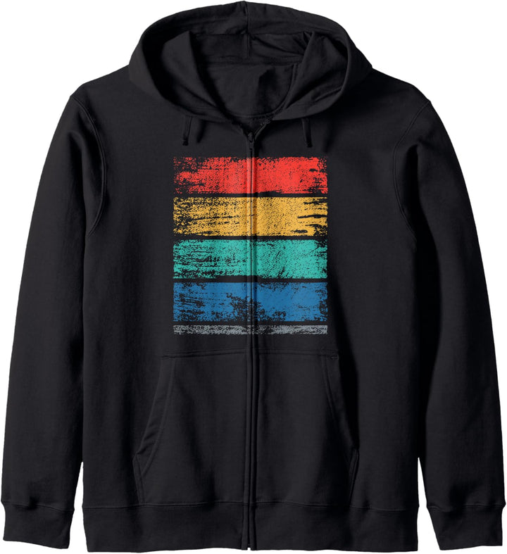 Women's casual trendy Painted lines graphic Kapuzenjacke