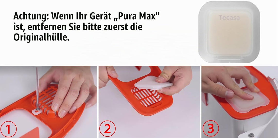 Tecasa 6 Stück Geruchsvernichter für PETKIT Pura Max Selbstreinigende Katzentoilette, Geruchskontrol