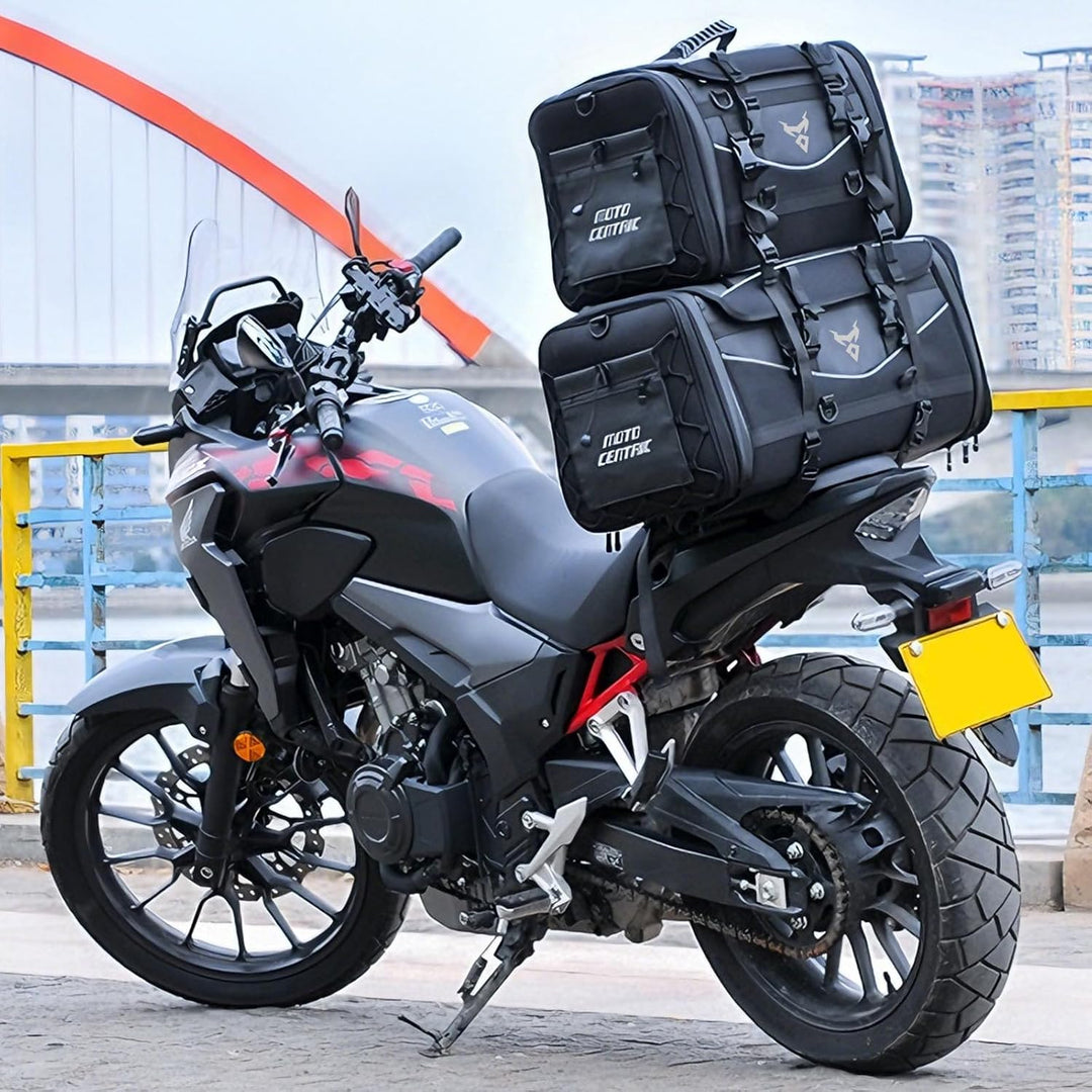 MIGHTYDUTY Motorrad Hecktasche Expandable 55-70L wasserdichte Faltbare Durable Multifunktionale Port