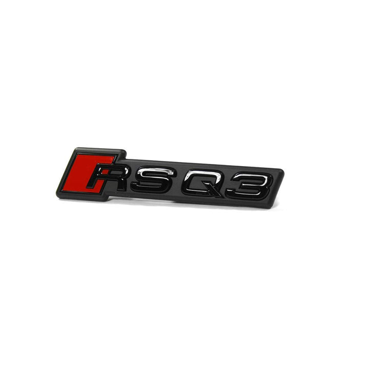 Original Audi RSQ3 Schriftzug Emblem Logo Schwarz Front Kühlergrill