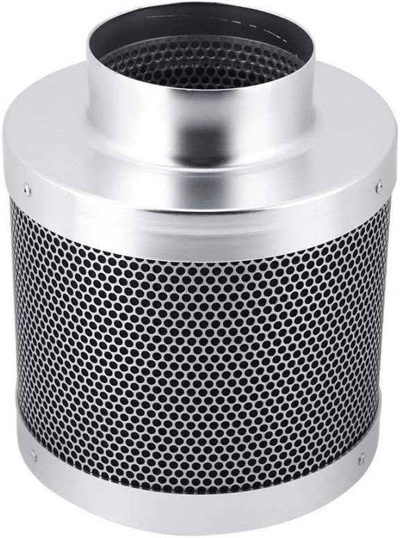 TopHomer Kohlefilter, Hydrokultur-Luftfilter, Wachstumszelt, Inline-Kanalventilator, Aluminium, Edel