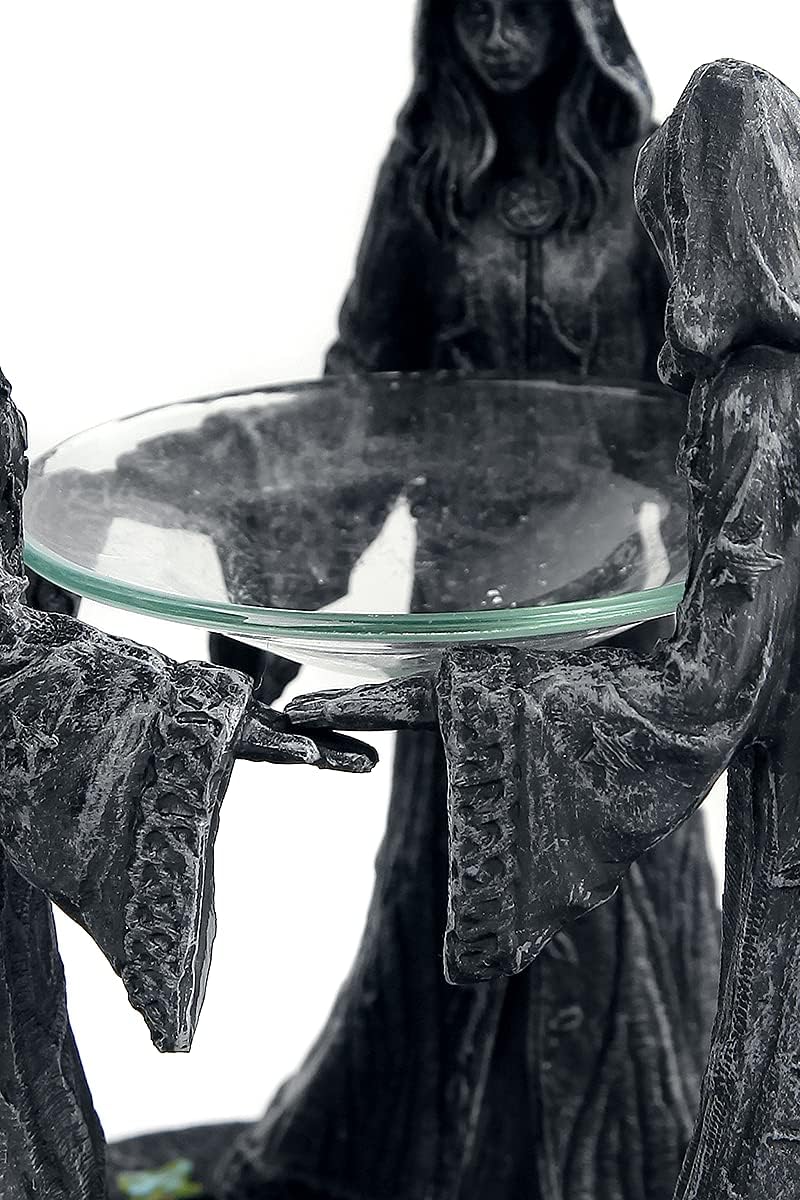 Nemesis Now magischer Duftlampe, rund, 16 cm, Grau, Kunstharz, Einheitsgrösse