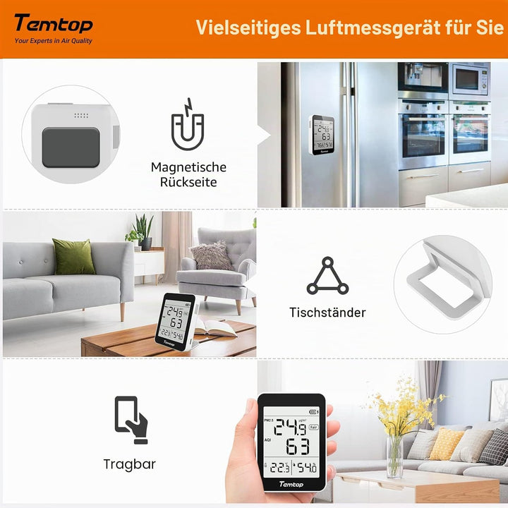Temtop Luftqualität Monitor PM2.5 Monitor