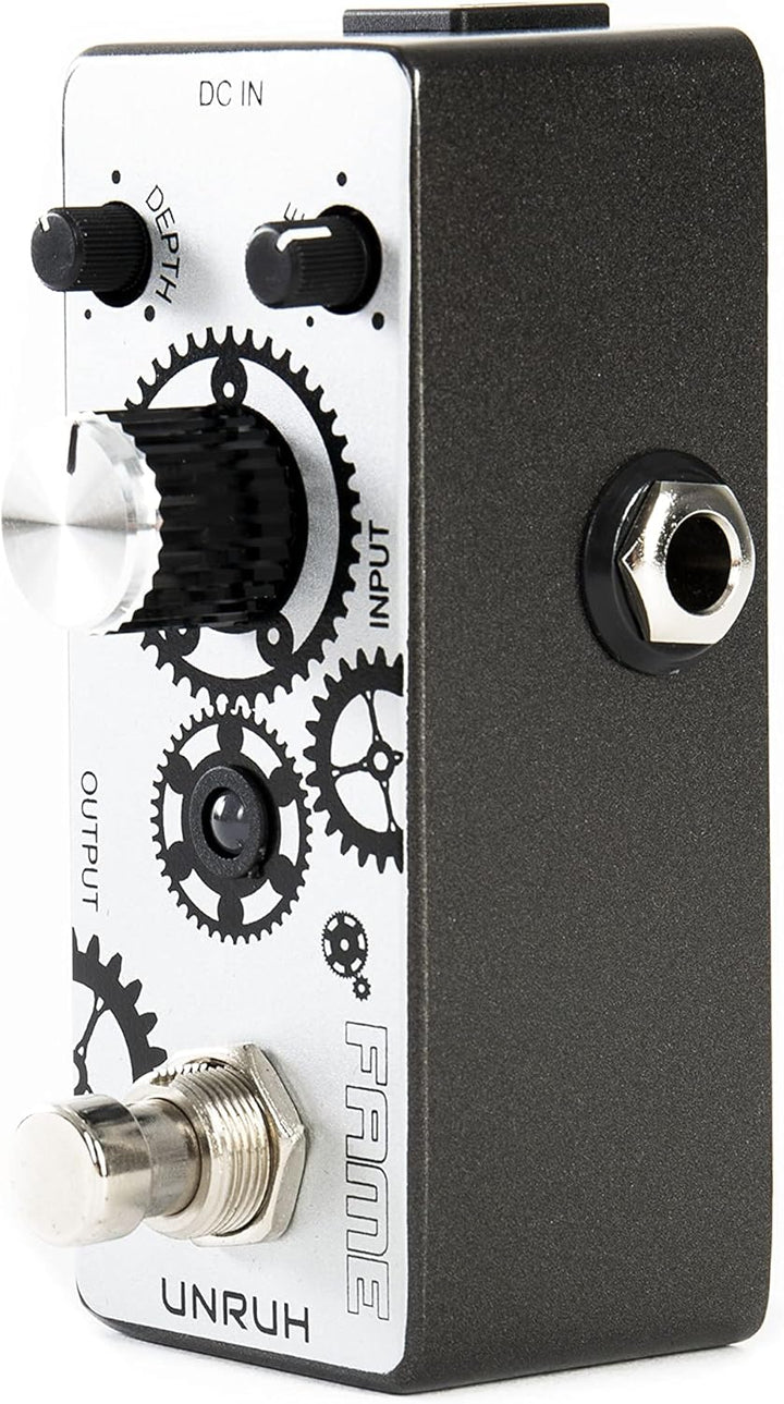 Fame Unruh Phaser, Modulations Effektgerät für Gitarren, Sphärische Sweep Sounds, Regler für Rate, D
