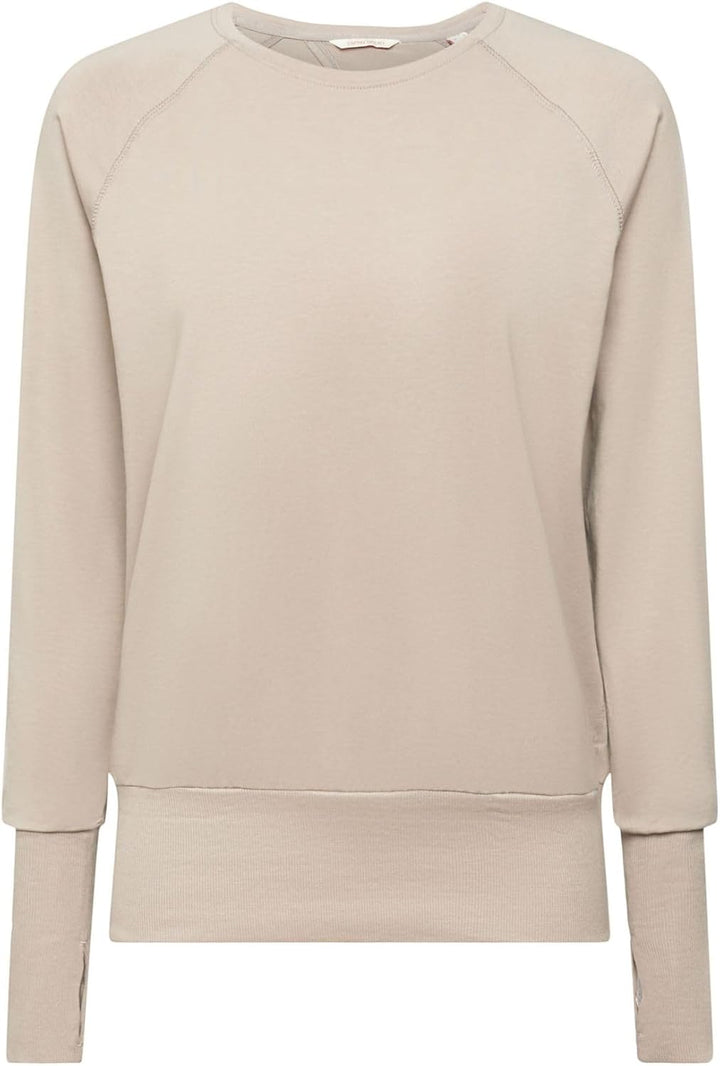 ESPRIT Damen Sus Ls Bk Open Sweatshirt (1er Pack) XXL Beige, XXL Beige