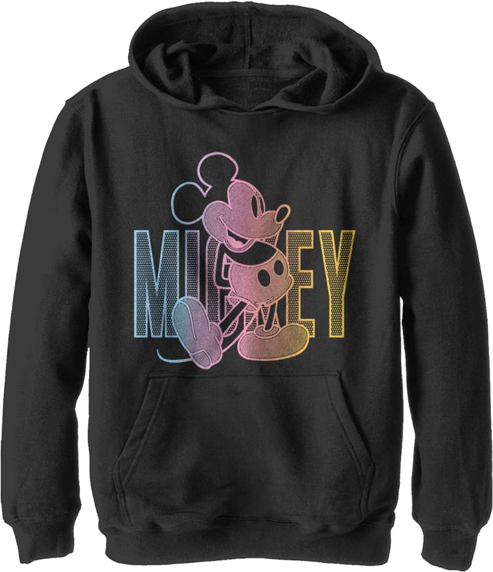 Disney Jungen Klassisch Mickey Gradient Mickey Hoodie, Schwarz, S