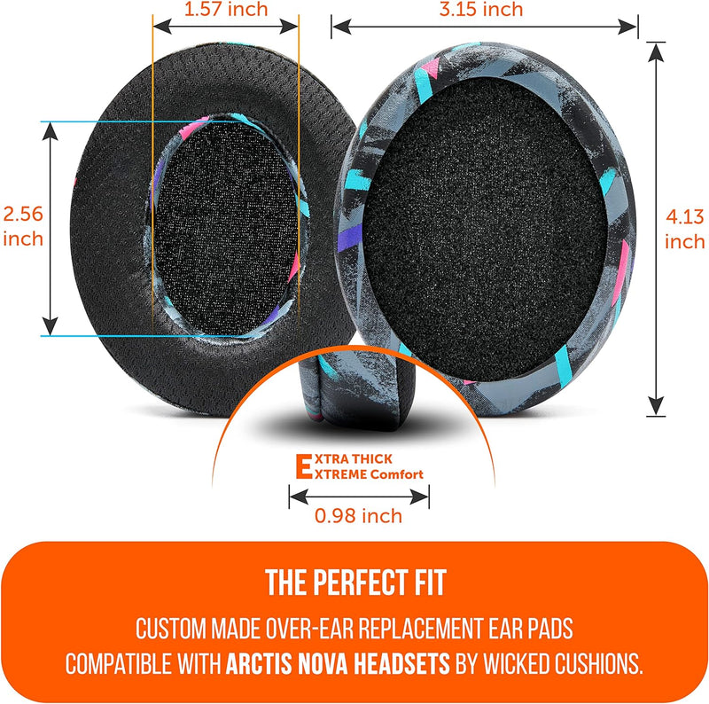 WC Freeze für Arctis Nova – Kühlgel-Ersatz-Ohrpolster für Arctis Nova Pro Wired, Nova 7, 3, 1 – Herg