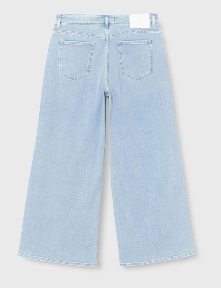 Replay Damen Jeans Umath Wide Leg Fit aus Comfort Denim 25W / 32L Light Blue 010, 25W / 32L Light Bl