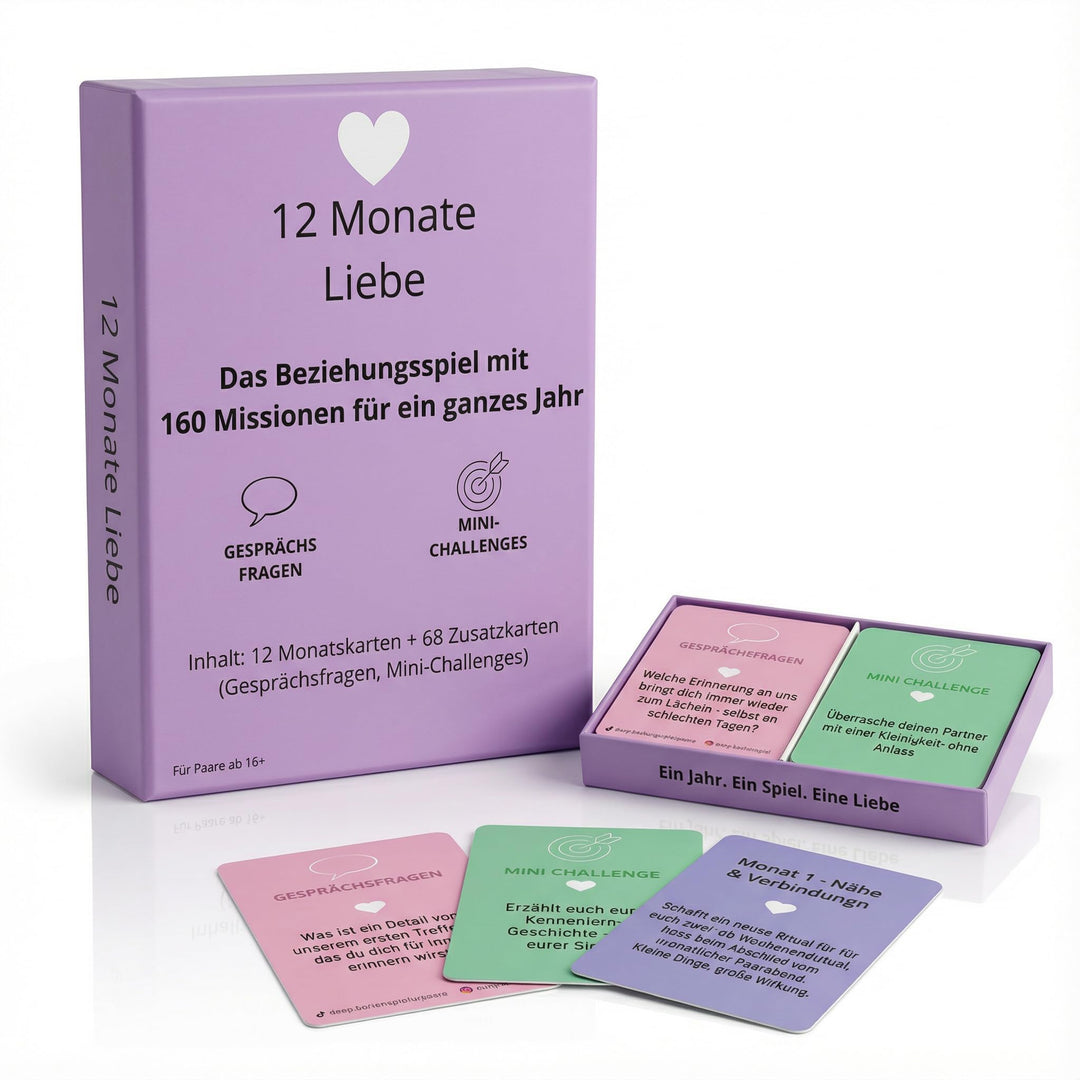 Kartenspiel für Paare, 160 Fragen &amp; Challenges, Paarspiel,Gesprächsspiel,Beziehungsspiel Geschenkide